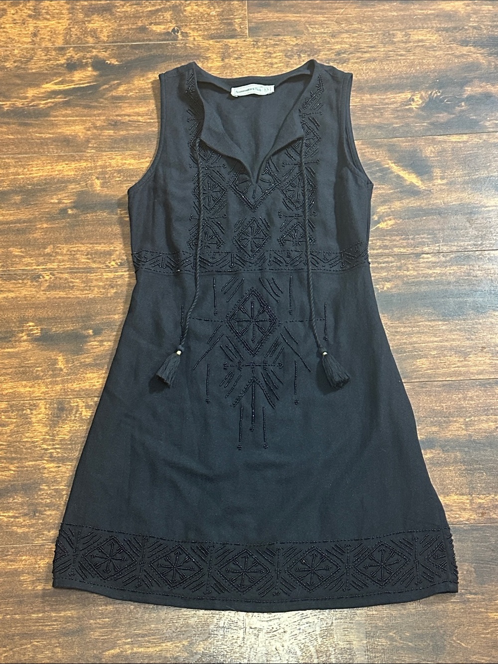 ✨ Abercrombie & Fitch XS Beaded Black Mini Dress ✨